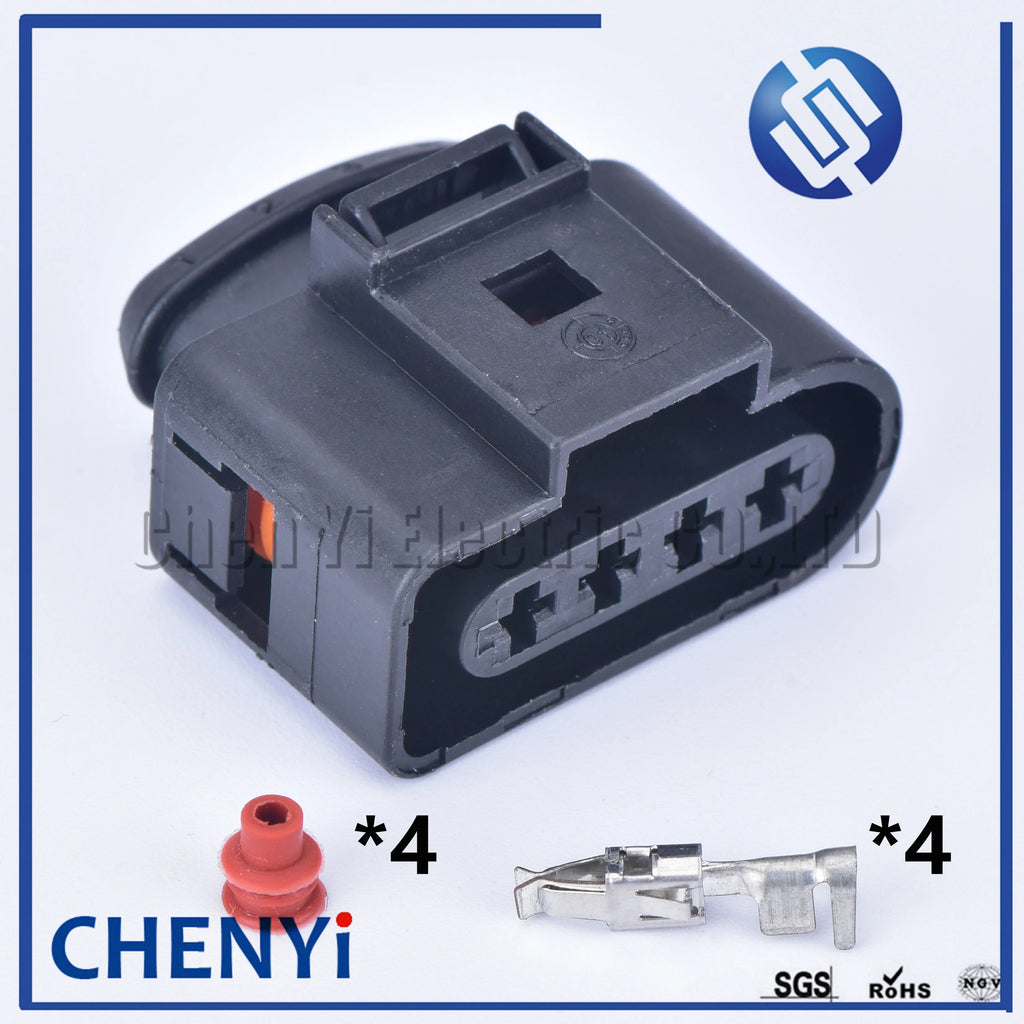 4 Pin 3.5 Automotive Waterproof connector 4B0973724 coil Extension adapter ignition coil plug 1J0973824 1J0973724 1J0 973 824