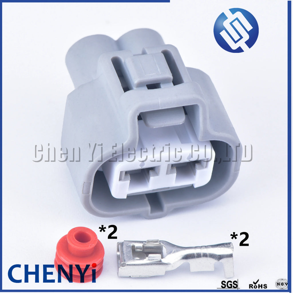 2 Pin 4.8mm series Hydraulic Motor Plug Automotive Female HID Cable Connector For Toyota Lexus 90980-11410 6189-0425 6188-0259