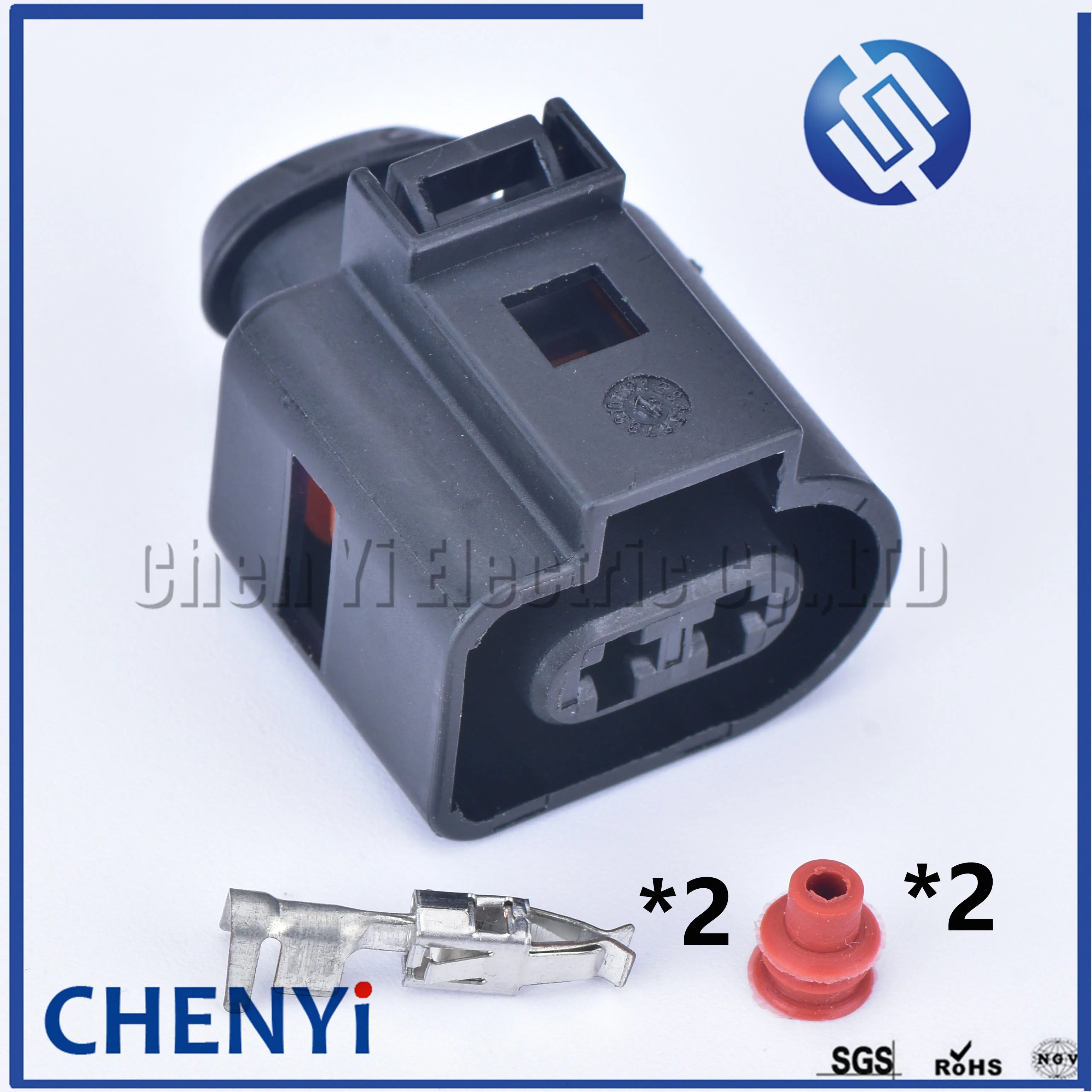 2 Pin auto Parking Brake Actuator connector solenoid valve plug 1J0973722 1J0973722A 6X0973722G 1717692-1 1717692-2