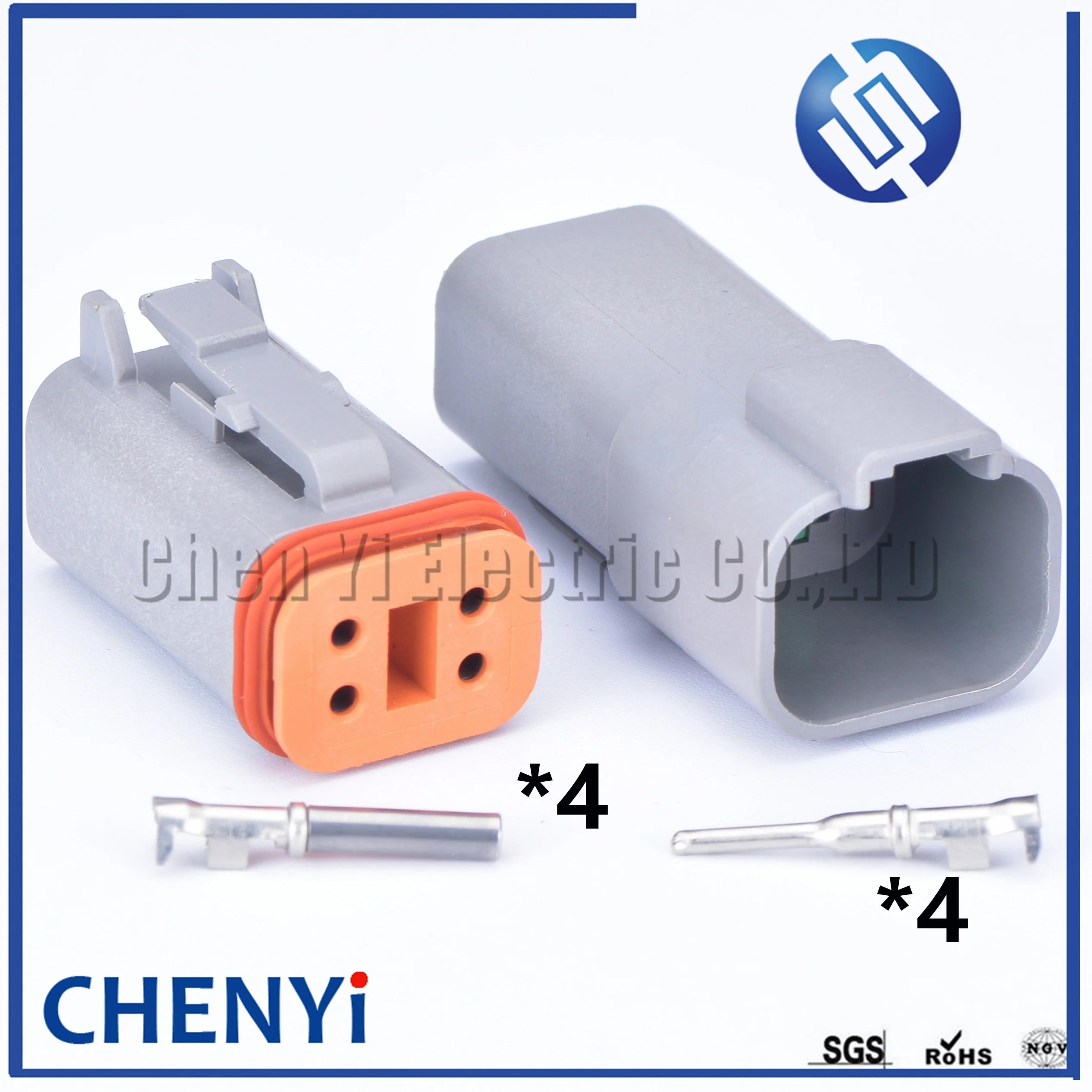 Deutsch DT connector DT06-2S/DT04-2P/DT06-3S/DT04-3P/DT06-4S/DT04-4P 6P 8P 12P Auto Waterproof Connector Automotive Sealed Plug