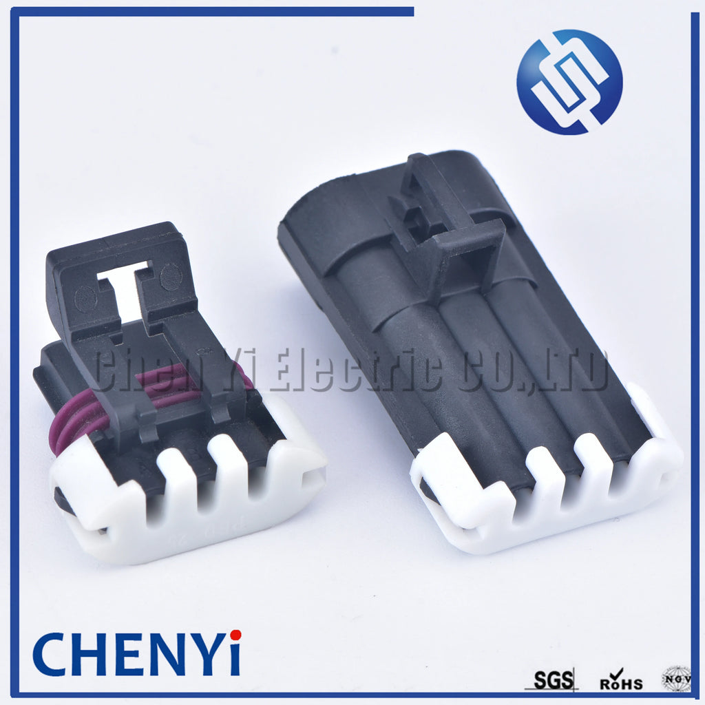 1 Set 3 Pin black Metri-Pack 150 male or female temperature Sensor Plug auto waterproof connector 12129615 12110293
