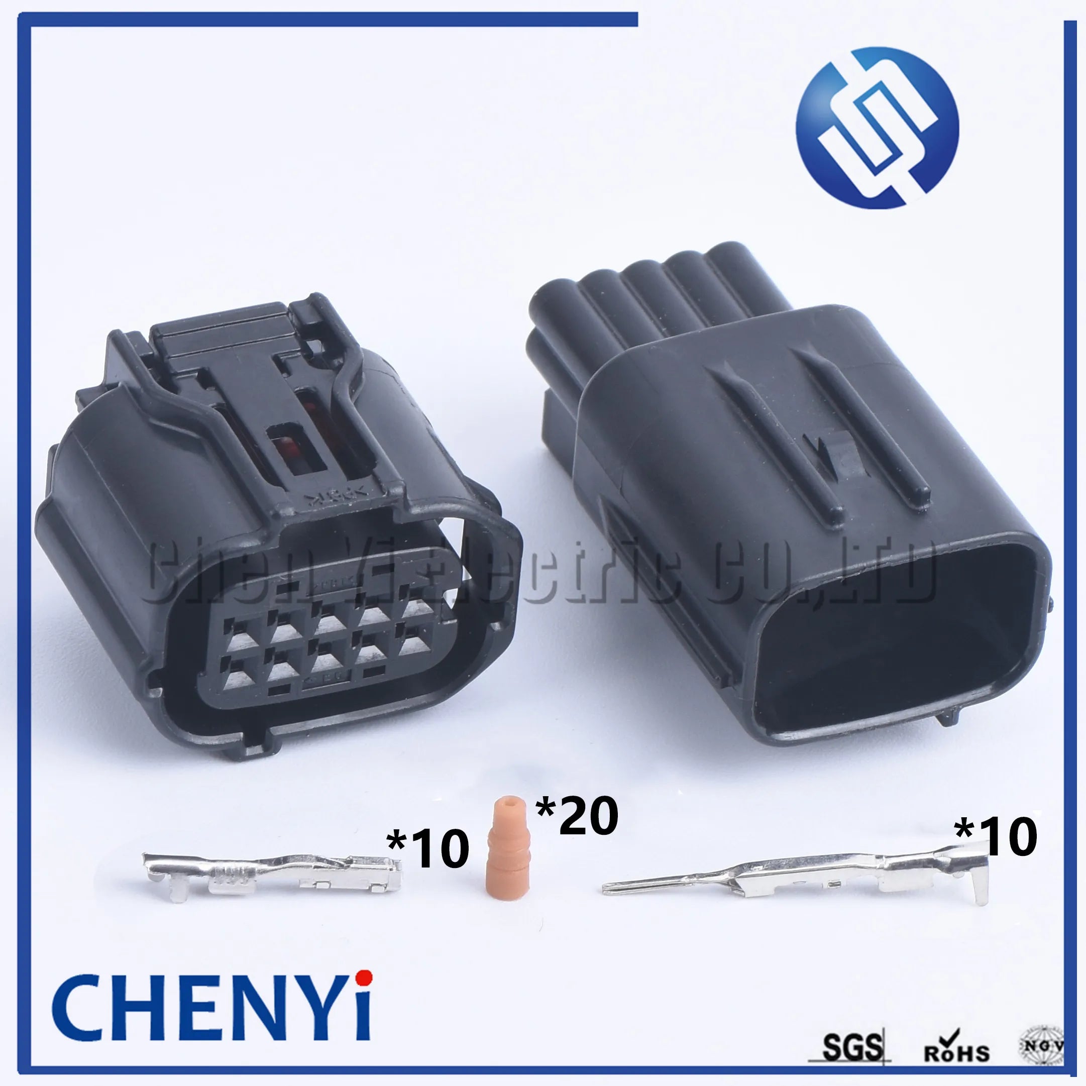 10 Pin 12380 6189-1134 6188-0696 Waterproof Automotive Socket radar sensor Distance Sensor Connector For Toyota 90980-12380
