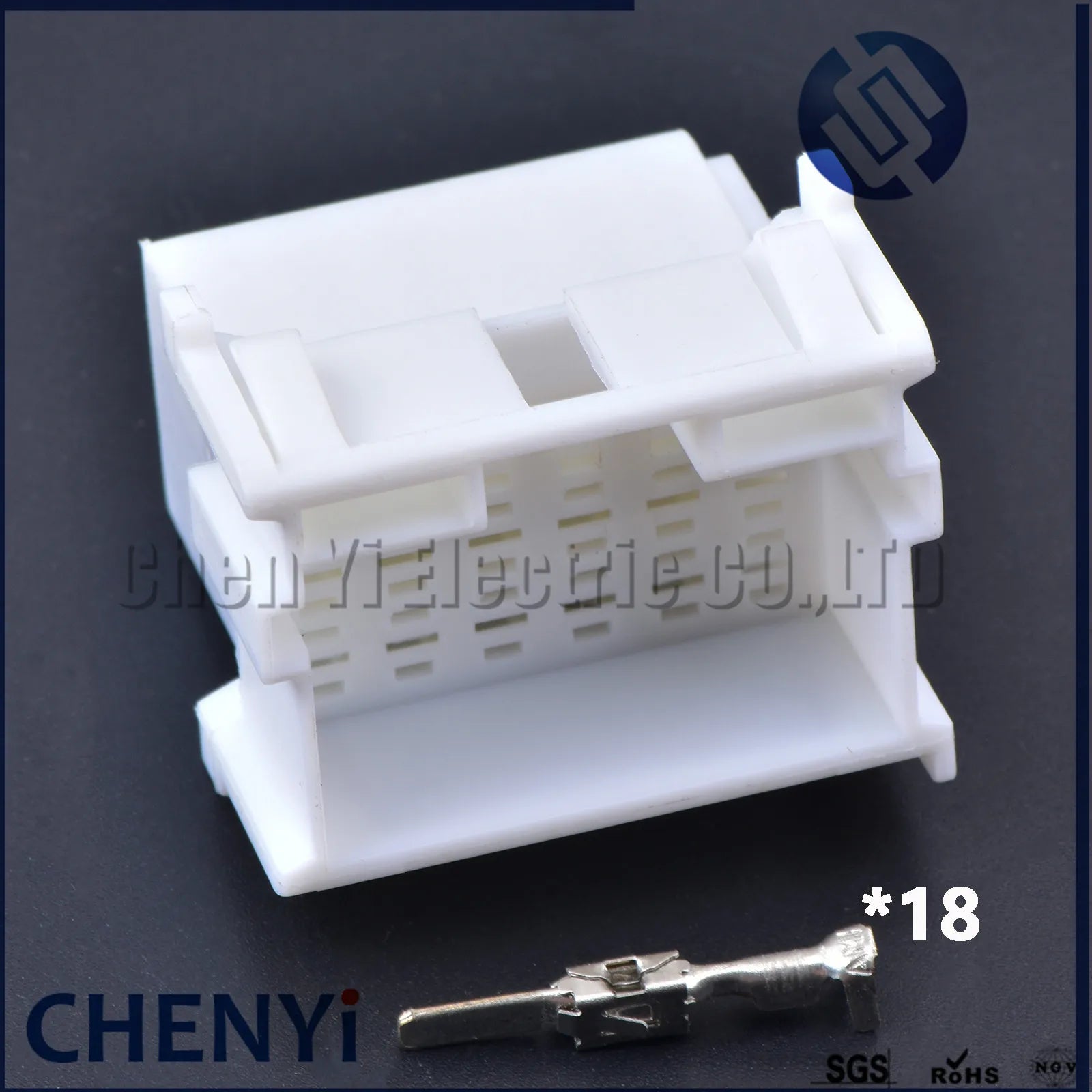 White 18 Pin male or female Connector Automotive Plug Unsealed Electric Harness Socket 7-968974-1 2-967629-1 With Pins