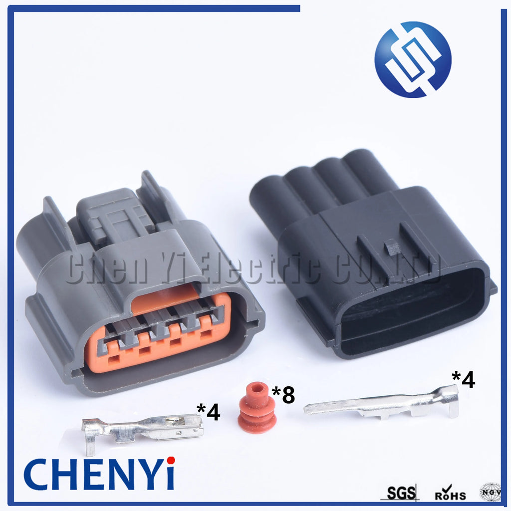 2 set 4 Pin male or female oil pump Plug Alternator Repair Connector oxygen sensor plug For Nissan 6098-0144
