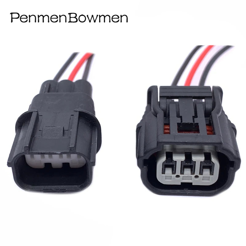 1 Set 3 Pin Car Ignition Coil Small Lamp Electrical Cable Connectors Female Male Wire Harness Plug for Honda 6188-4775 6189-7037