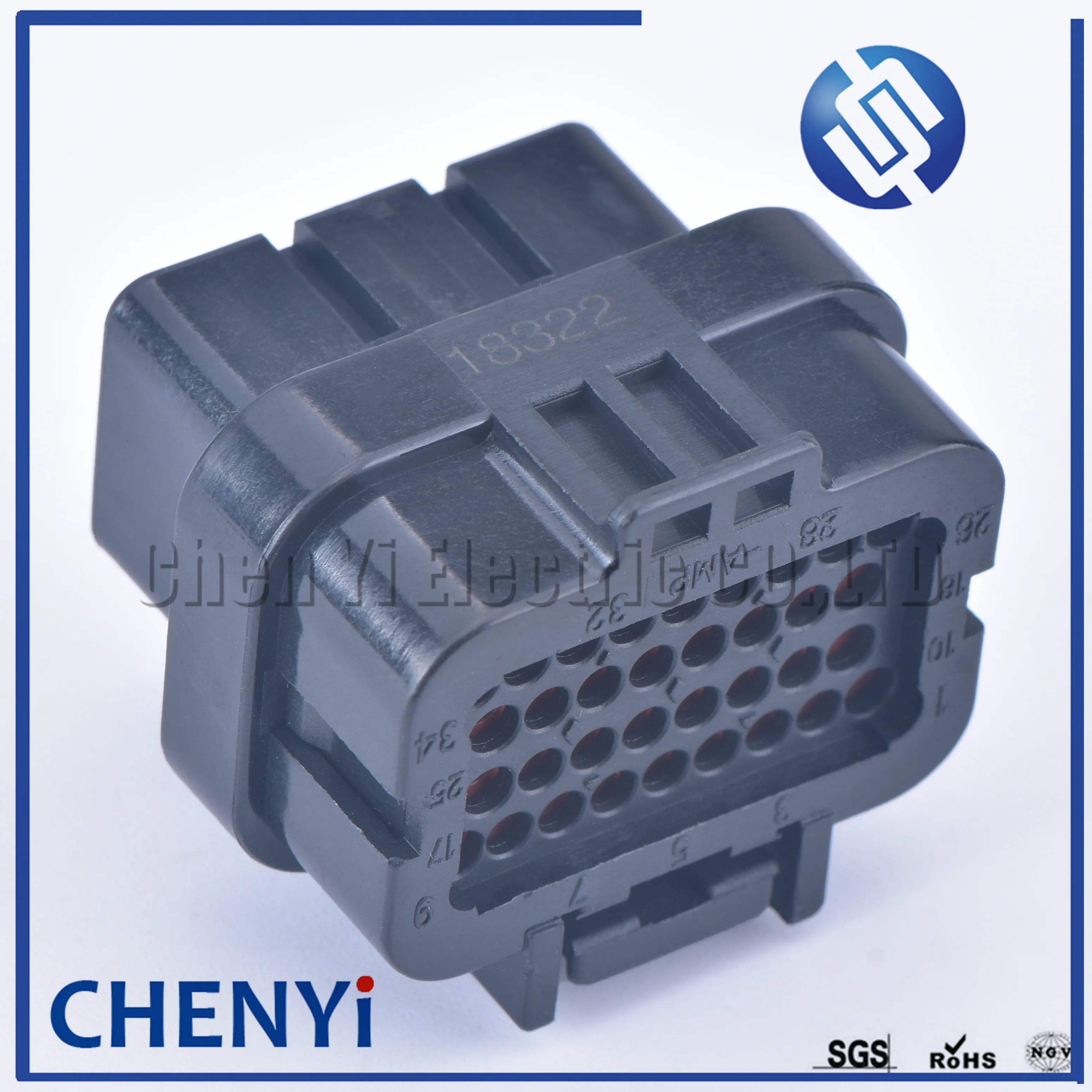 34 Pin 3-1437290-9 1.0mm Series ECU Auto Connector Electrical PCB Computer ECU Connector 64327288-2 4-1437290-1
