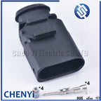 2 sets 4 Pin 1.5mm male or female auto coil Extension adapter electrical wire connector horn plug 1J0973804 1J0973704
