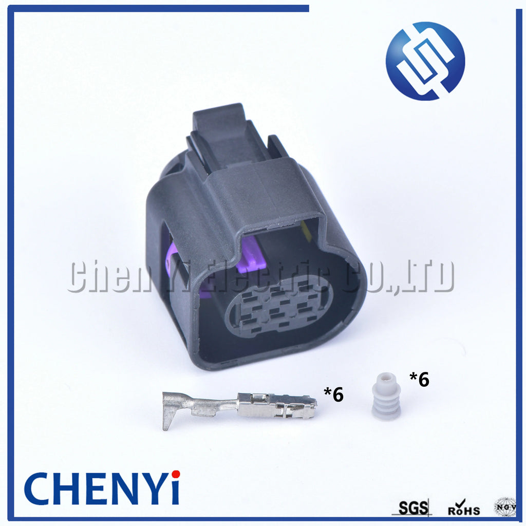 1 sets 6 Pin auto waterproof plug female or male(1.5) LSU 4.9 Wide Band Oxygen Sensor Connector 1928404669 4H0973713 4H0 973 713