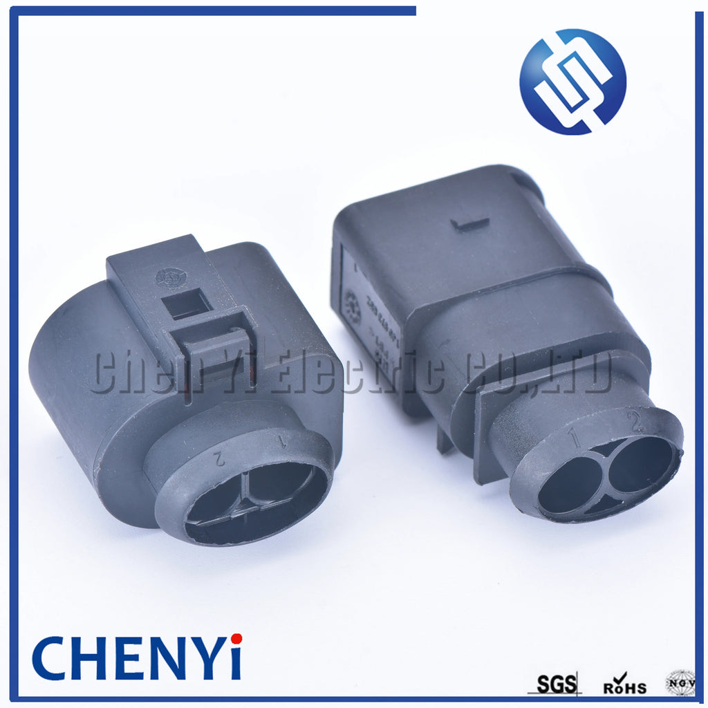 2 Pin 6.3mm Automotive waterproof connector Electronic fan harness plug 1J0973752 1J0973852 1J0 973 752 1J0 973 852