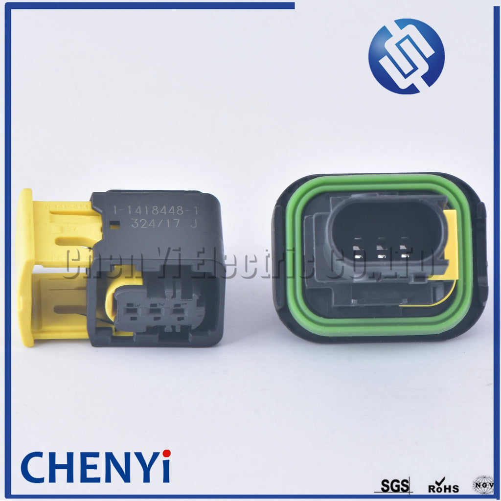 3 Pin female or male waterproof injector connector automotive electrical car ECU connector 1-1418448-1 1-1703843-1 1-1670730-1