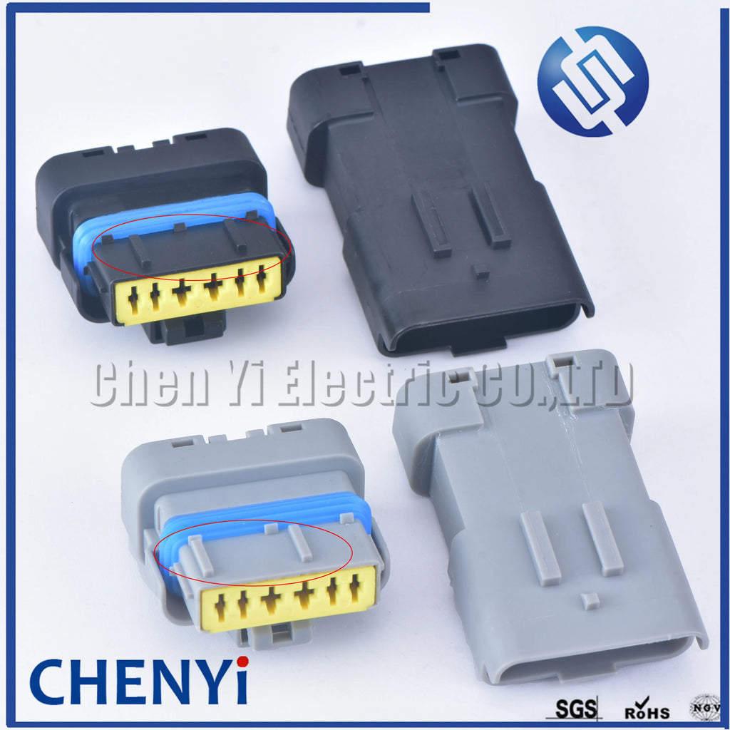 6 Pin male or female gray/black Accelerator pedal auto connector for citroen Peugeot Renault 211PL069S0049 211PC069S0049