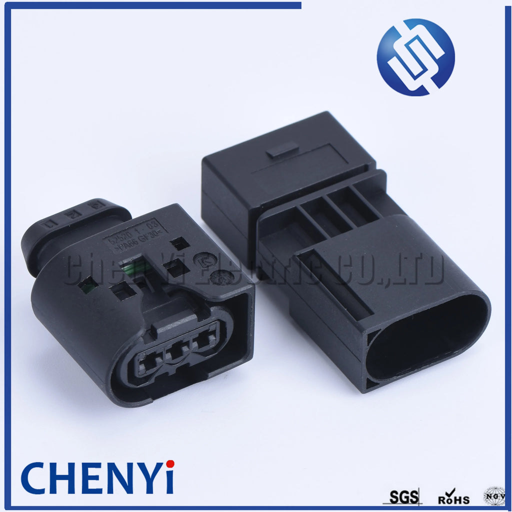 3 Pin male female crankshaft sensor plug Injector Connector high pressure oil pressure Plug 22140492050 09441391 50290970