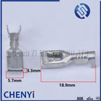 50 Pcs female or male 4.8mm series Brass tin plating crimping plug connector terminal Pins 8100-0466 8100-0447 8100-0448