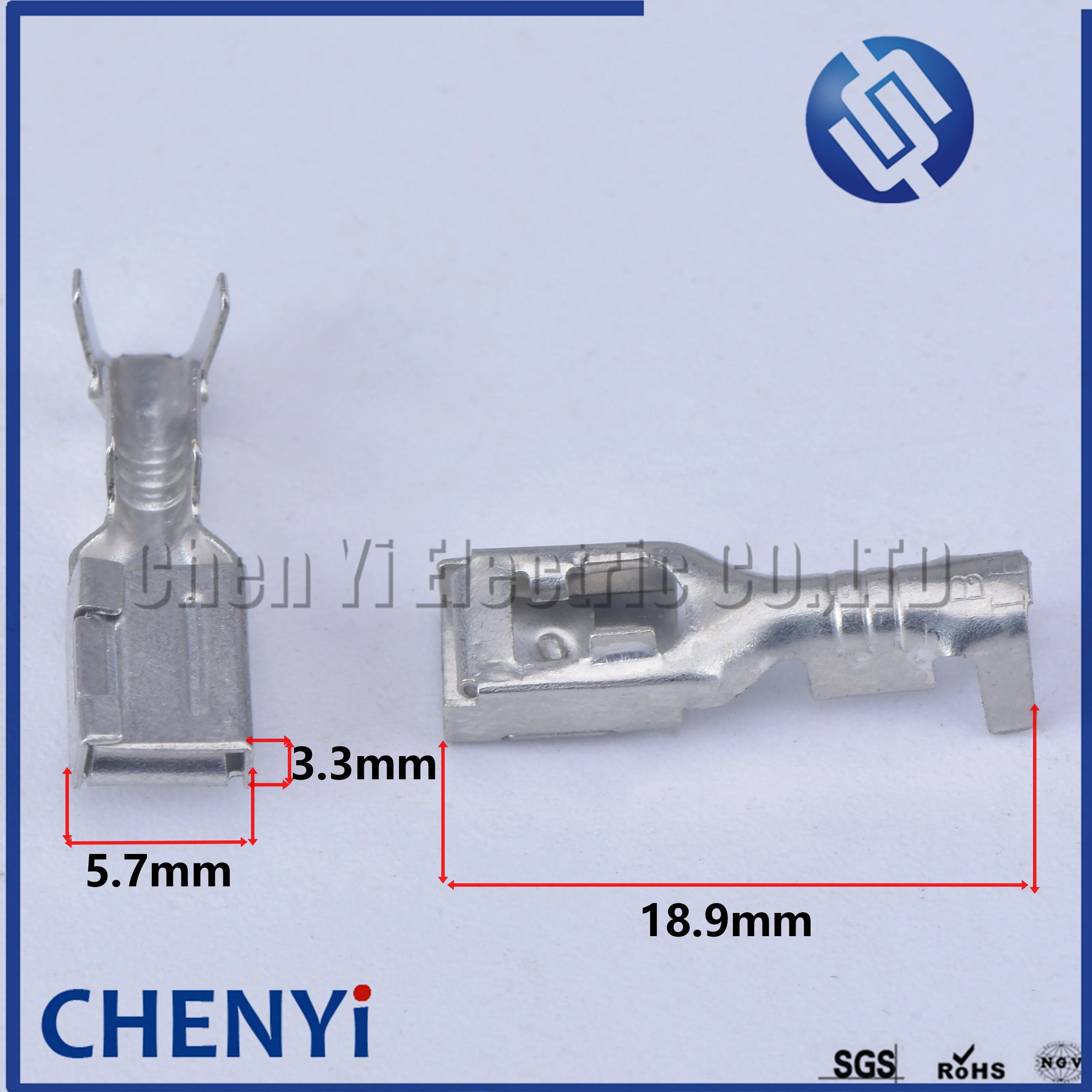 50 Pcs female or male 4.8mm series Brass tin plating crimping plug connector terminal Pins 8100-0466 8100-0447 8100-0448