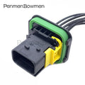 1 Set 8 Pin Car HDSCS New Energy Vehicle Urea Electrical Cable Connectors Waterproof Female Male Wire Harness Plug 0-1418438-1