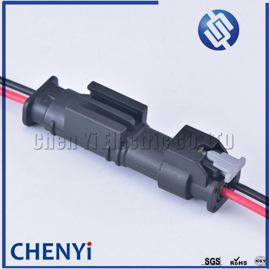 2 Pin auto fuel injector connector wires waterproof sensor plug 0-2112986-1 1-1718643-1 4F0973702 4F0 973 702