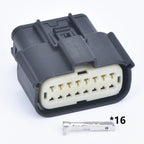 16 Pin 33472-1601 33482-1601 Headlight Socket Automotive Lamp Light Connector For Ford Focus Mondeo EDGE Fiesta 33472-1740