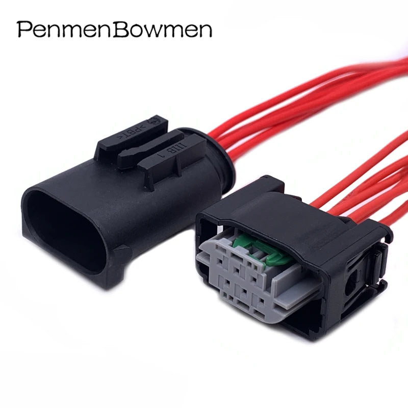 1 Set 2 3 4 6 8 Pin Car Reverse Sensor Radar Electrical Cable Connectors Wire Harness Plug For BMW BENZ 968402-1