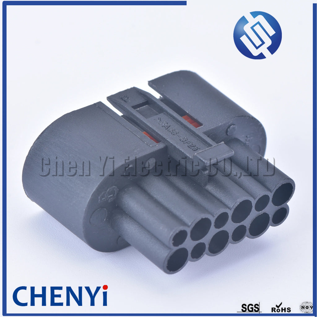 Black 12 pin wire socket automotive waterproof connector female 1.5/3.5 wiring auto connector automotive electrical connector