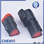 black Deutsch DT 3 Pin connector DT06-3S DT04-3P Male or Female Auto Waterproof Connector Automotive Sealed Plug with Pins