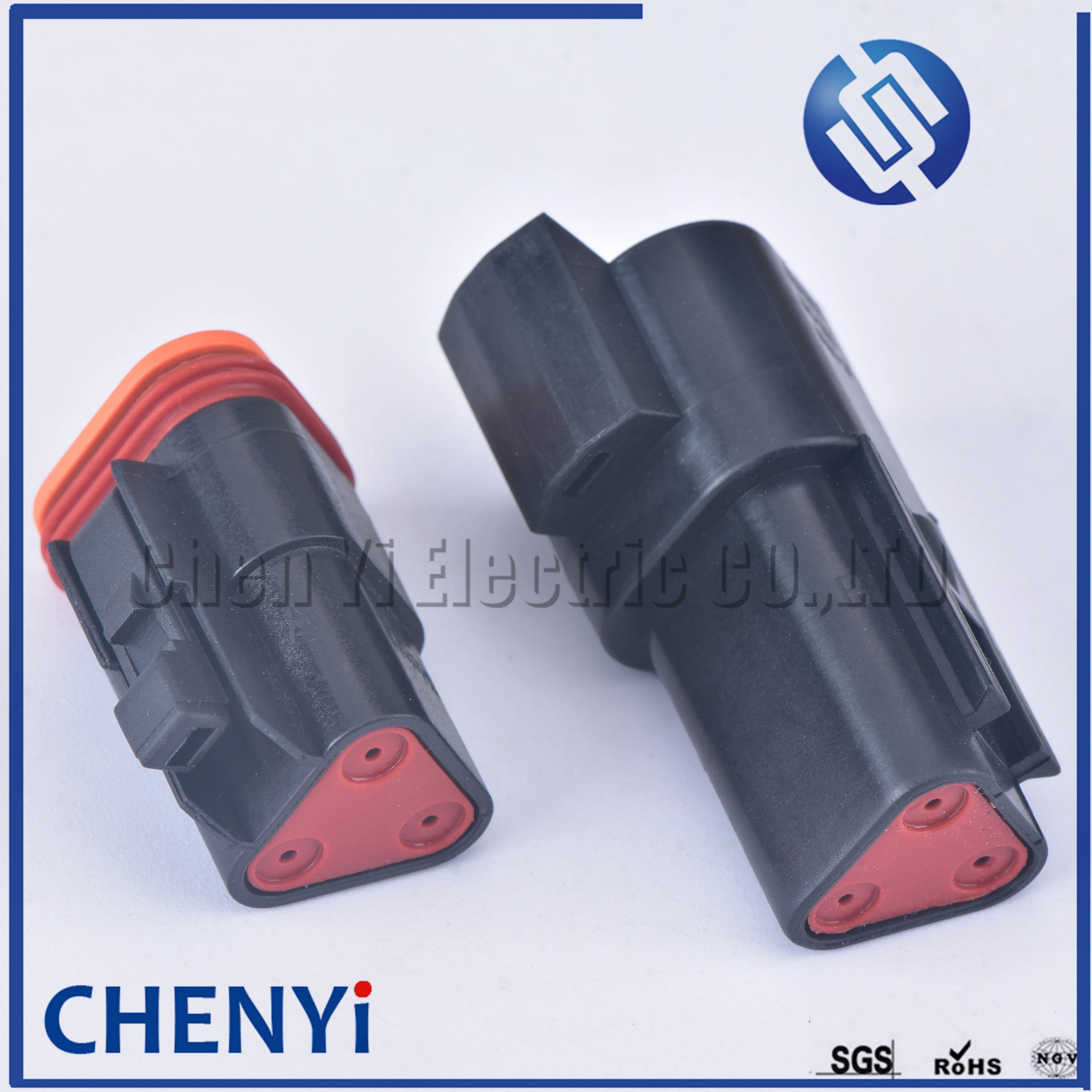 black Deutsch DT 3 Pin connector DT06-3S DT04-3P Male or Female Auto Waterproof Connector Automotive Sealed Plug with Pins