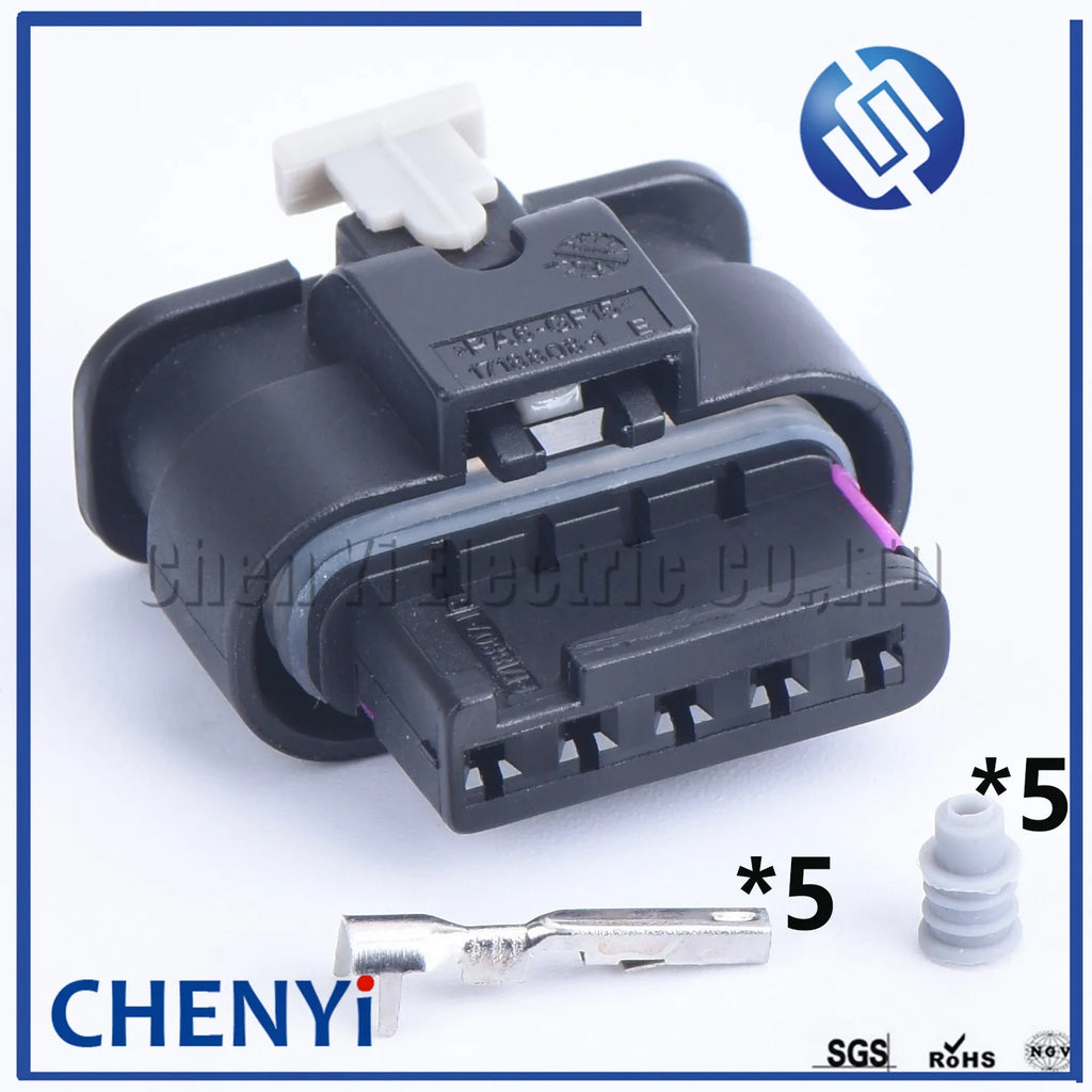 5 Pin 1-1718806-1 4F0 973 705 Female or Male Automotive Electric Connector Waterproof Air Flow Meter Sensor Plug 4F0973705