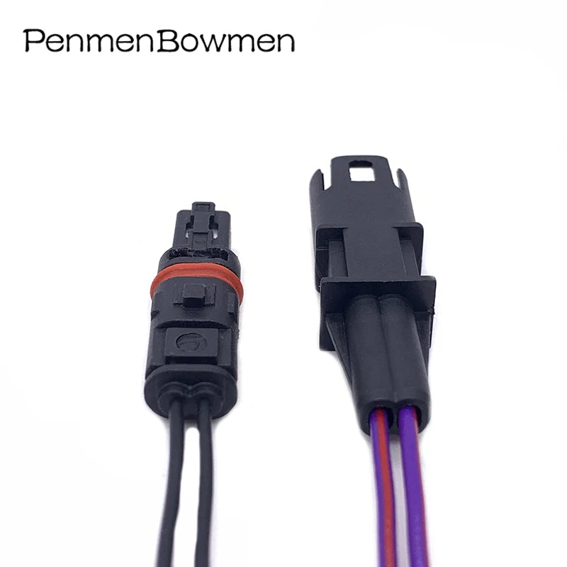 1 Set 2 Pin Car Modified Door Handle Rearview Mirror Heating Socket Electrical  Connectors Wire Harness Plug For BMW GT528i GT53
