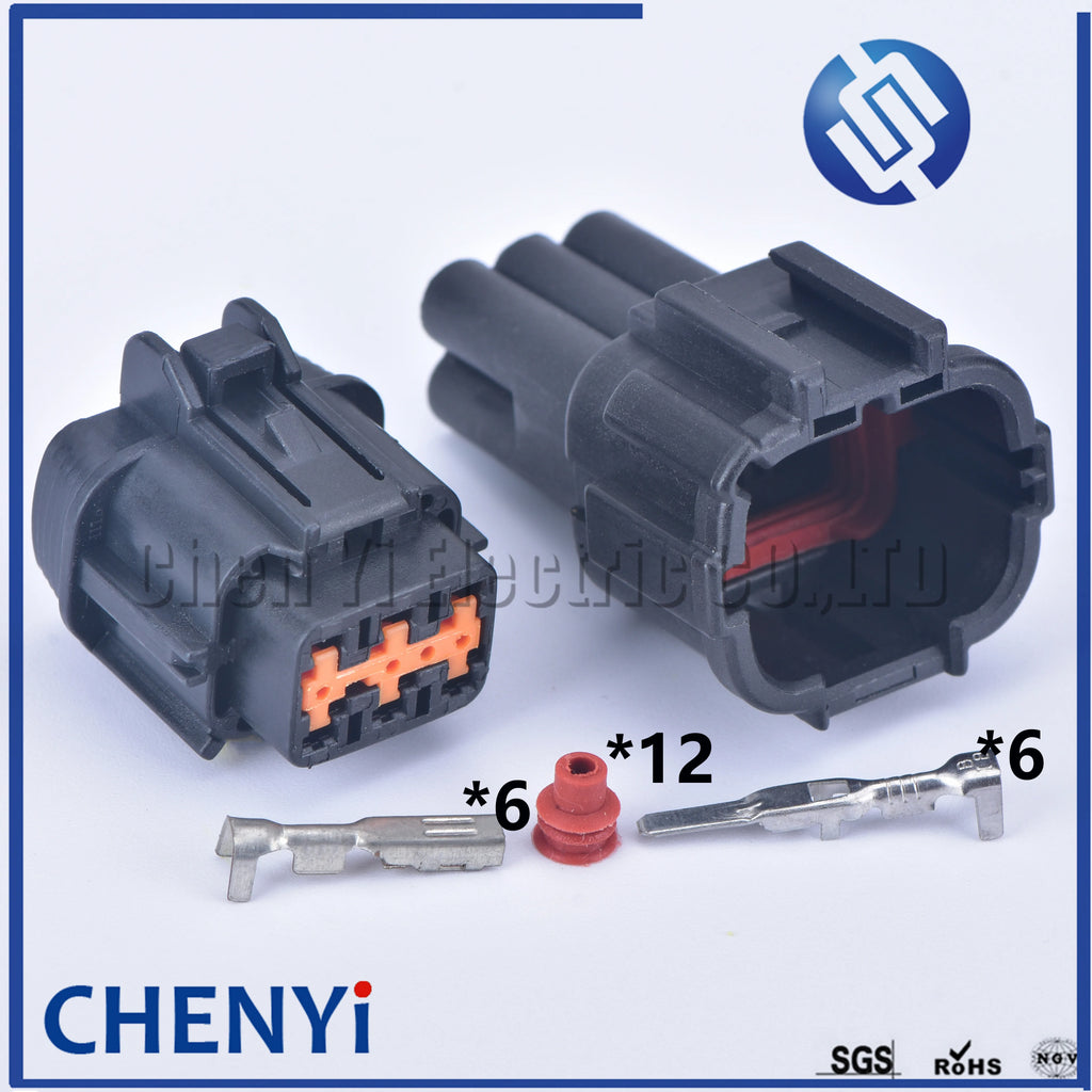 1sets 6 pin 6185-5175 6188-5539 male female auto waterproof tail lamp connector headlight plug  6185-1173 PB295-03020