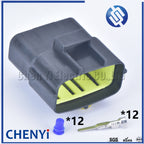 12 pin way male or female waterproof wire connector auto electrical plug conector 174661-2 174663-2 368537-1