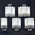 17/22/24/28/31Pin Automotive vehicle central control ecu connector radio mudule Plug 353029-1 For Toyota Honda k20 Nissan proton