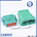 green Deutsch 12 Pin Sealed waterproof connector DTM06-12SC DTM04-12PC Automotive Connector Heavy Truck Wiring Harness Plug