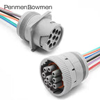 1 Set 9 Pin Car New Connector Diagnostic Tool Circular Electrical Cable Connectors Wire Harness Plug HD16-9-96S HD10-9-96P