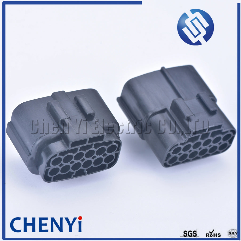 12 pin way male or female waterproof wire connector auto electrical plug conector 174661-2 174663-2 368537-1