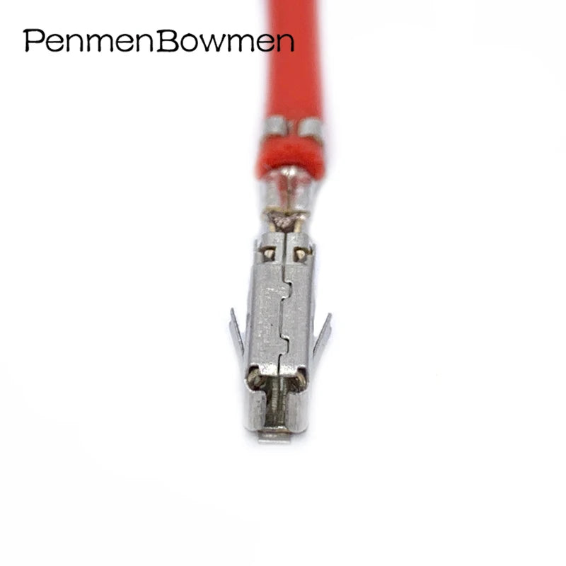 10 Pcs 2.8mm Auto Wire Crimping Terminal Metal Splice Spring Pins Contacts for Electronic Connector with Cable 1-968849-1