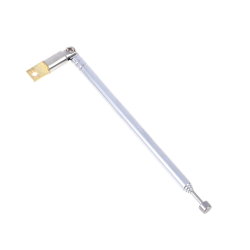 1PC 370mm 5 Sections Telescopic Stainless Steel AM FM Radio Universal Antenna Hot sale