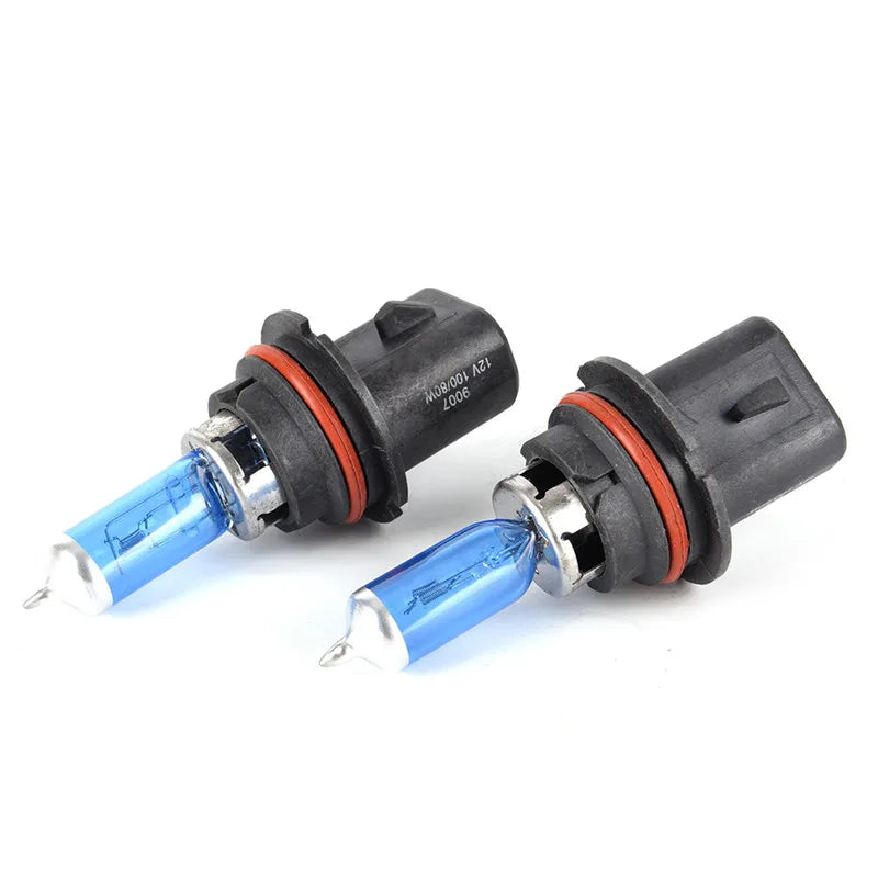 2pcs 12V 100/80W HB5 9007 Super White Car Dark Blue Glass Halogen Lamps Automotive Bulbs Headlights