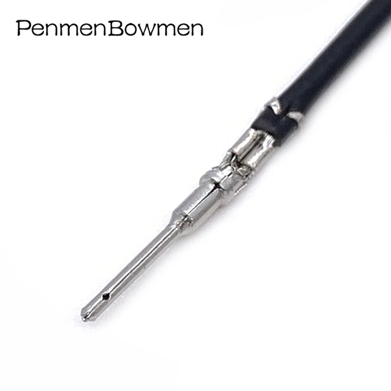 10 Pcs 1.0mm DTM Crimp Terminal Wire Auto Electric Connector with Cable Pins 3-1447221-4 Insert Spring Round Male Female Blocks