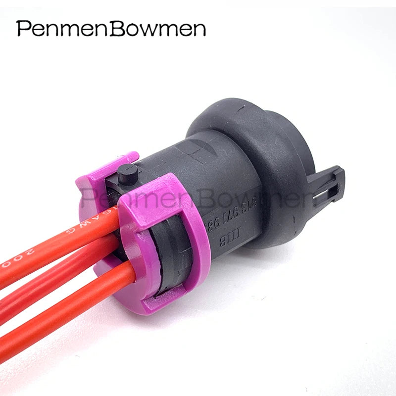 1 Set 3 Pin Car Circular Fog Lamp Female Plug Electrical Cable Connectors Wire Harness for Toyota Mazda 813972928 813972927