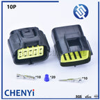 2 set 10 pin way male or female waterproof wire connector auto electrical plug conector 174655-2 174656-7