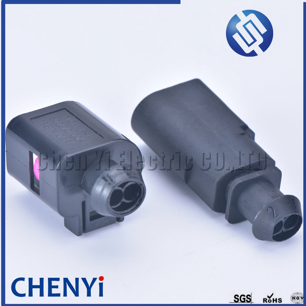 5 sets 2 Pin 1.5mm 1J0973802 1J0973702 male or female Auto Temp sensor plug deflation valve waterproof connectors 1J0 973 802