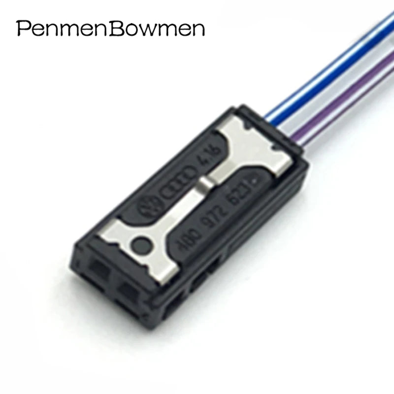 1 Set 2 Pin Auto High Pitched Speaker Ambient Brake Light Microphone Plug Connector Wire Harness With Cable 4B0972623 8E0972763