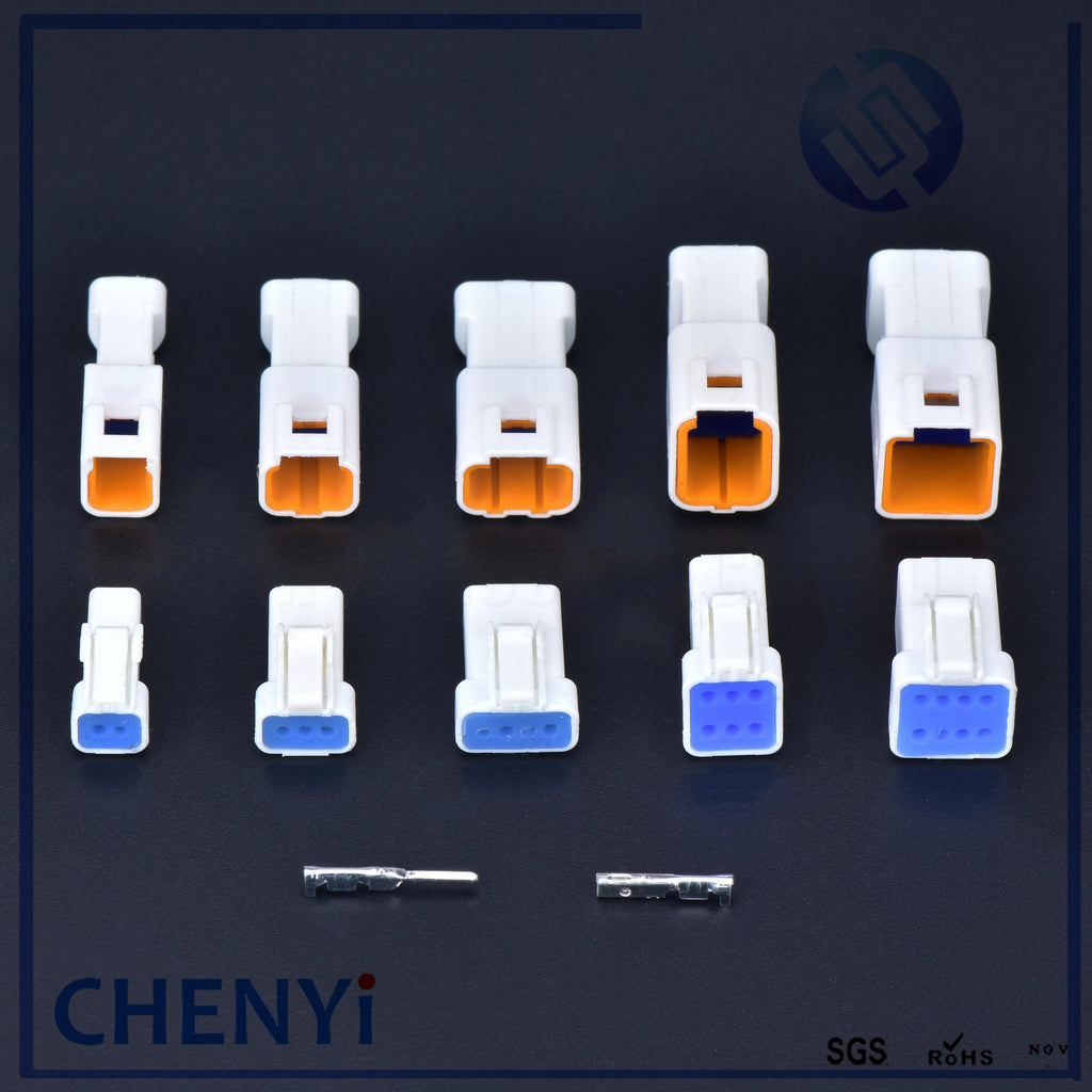 5 sets Automotive Waterproof Cable Connector 2 3 4 6 8 pin Male Female Butt Plug JWPF-VSLE-S 03R-JWPF-VSLE-S For JST JWPF type