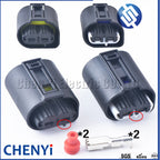 2 Pin Auto waterproof connector snail horn harness plug fog lamp connector 1-968642-1 1968643-1