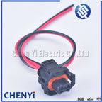 2 Pin automotive plug Diesel Fuel Common Rail Injector Crankshaft Sensor female Connector For Ford Renault 1928403874 with wire