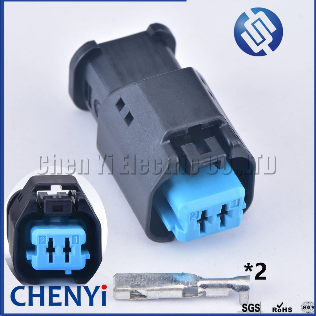 2 Pin Ignition Coil Connector Plug For Toyota Accent 1.6L Elantra J3 1JZ-GTE 2JZ-GTE 90980-10901 90980-10899 7283-7023-10