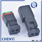 Black 2 Pin excavating machinery Heavy Industry Machinery headlight boom light Wire Harness Plug DT06-2S DT04-2P A B C D 4 types