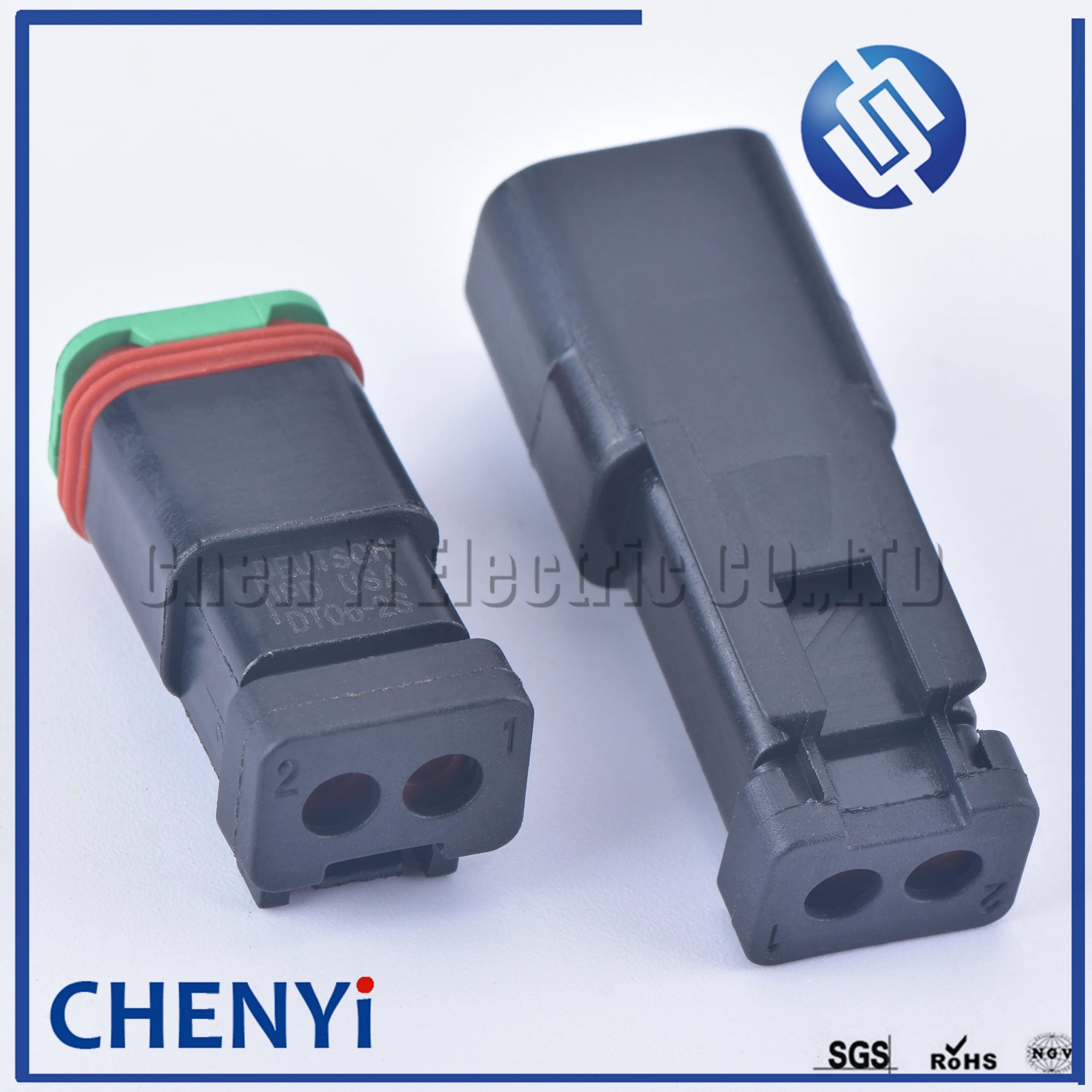 Black 2 Pin excavating machinery Heavy Industry Machinery headlight boom light Wire Harness Plug DT06-2S DT04-2P A B C D 4 types