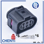 6 Pin 3.5mm 1J0973733 female or male Auto waterproof connector plug LSU 4.2 Oxygen Sensor Connector 1J0973833 1J0 973 733