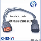 8 Pin HP285-08021 Auto Waterproof 8 Pin female to 8 Pin Male Pigtail Connector Socket HP281-08020 HP291-08100 for Hyundai