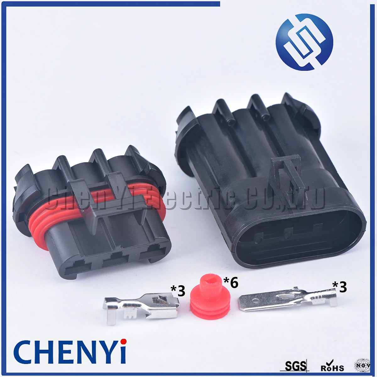 3 Pin auto Waterproof Blower Connector Plug Radiator Fan Motor Cooler Fan Socket 12124686 12124685 For Buick Ford Chevrolet